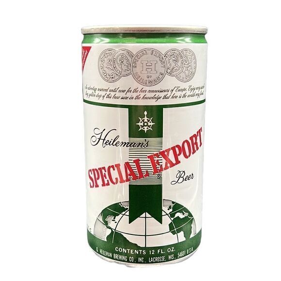 Vintage Heileman's Special Export Beer 12oz Aluminum Beer Can Empty - Picture 3 of 7